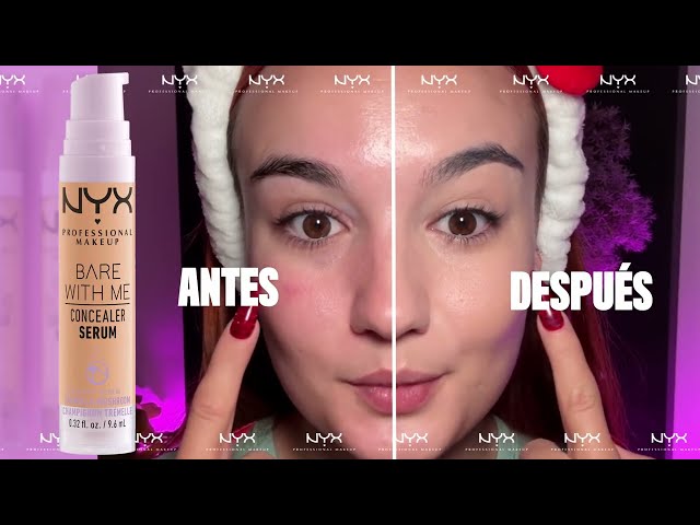 Vídeo relacionado con NYX Professional Makeup Bare With Me Serum Corrector, Natural, Cobertura Media, Light, 9,6ml