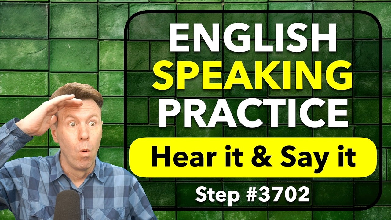 English Speaking Practice. Hear it & Say it. Listen and Repeat after me.
