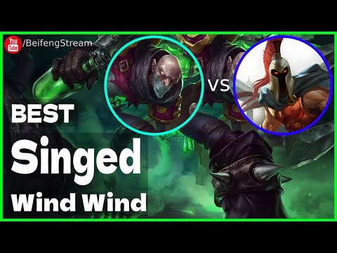 🛑 Wind Wind Singed vs Pantheon (2000 LP Singed OTP) - Wind Wind (小风风c) Singed Guide