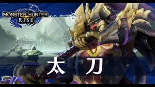 【太刀】【MHRise:モンハンライズ】ソロ練習～