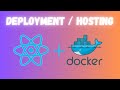 Hosting React JS With Docker Reactjs Docker Hosting Deployment