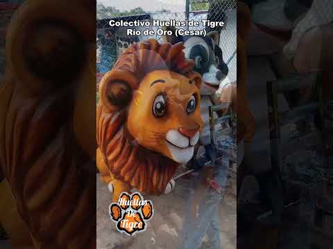 Elaboración animales del Parque de Pelaya - Colectivo Huellas de Tigre