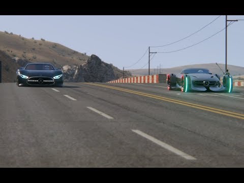 Top Speed Mercedes-Benz Vision GT Concept vs  Mercedes-Benz Silver Arrow Concept