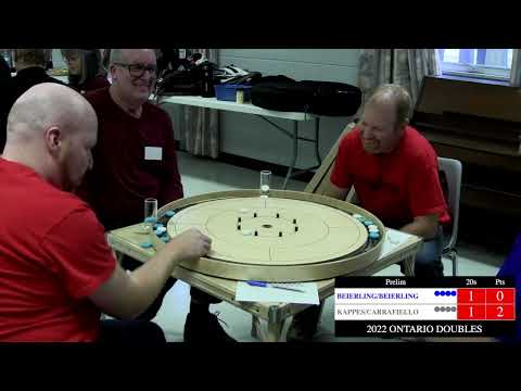 2022 Ontario Doubles Crokinole - Beierling/Beierling v Kappes/Carrafiello - Prelim