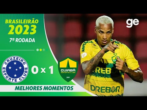 Gols e lances de Cruzeiro x Cuiabá
