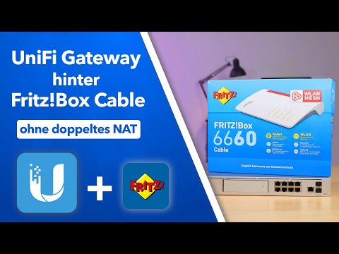 UniFi Gateway with cable connection WITHOUT double NAT - complete setup including Fritz!Box