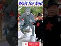 Sculpture performer, Chinese Iron Man living statue street performer-#24