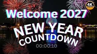 Happy New Year E-Cards, Happy New Year 2027 Countdown 10 to 0 This countdown video is FREE TO USE for YouTube videos Shorts Reels TikTok Live