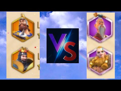 charles martel and richard I t3 🆚 sun tzu and bjorn ironside t4 1v1 test