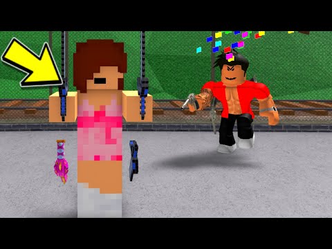 Angelazz - I Became a MINECRAFT Player to BEAT TEAMERS in Roblox MM2!
