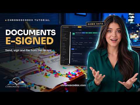 Documents and electronic signatures in ChronosCodex — video tutorial