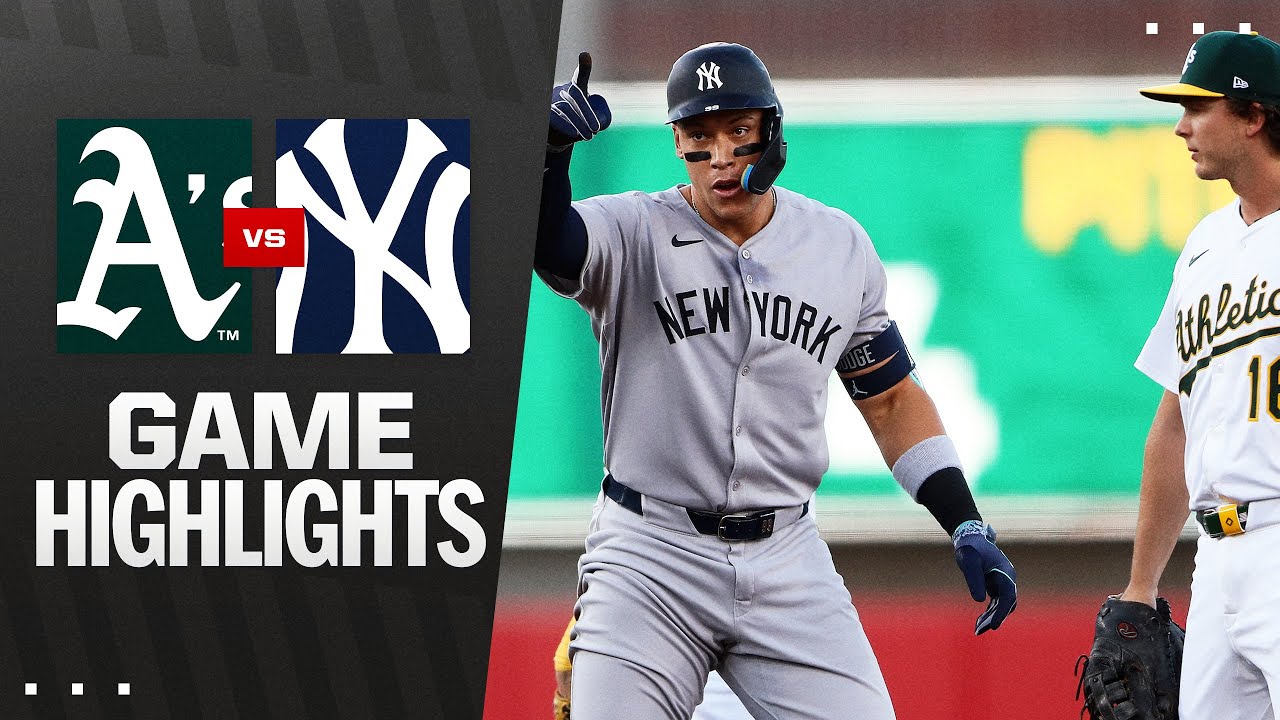 A's vs. Yankees Game Highlights (5/9/25) | MLB Highlights