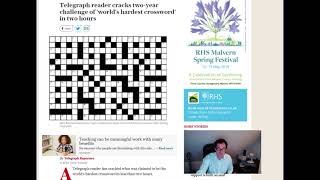 The World's Hardest Crossword by Marc Breman