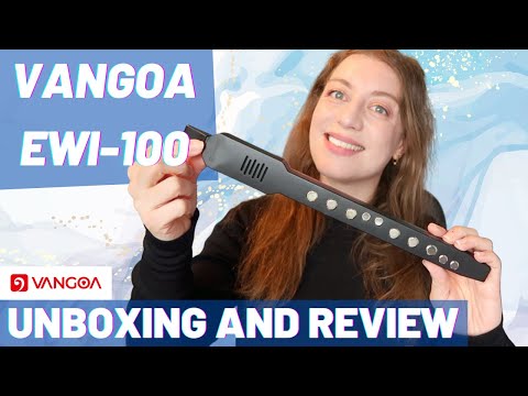 Vangoa EWI-100 Portable Mini Digital Electronic Wind Instrument Synthesizer Rechargeable with Removable Mouthpiece for Kids Adults Beginners video review thumbnail