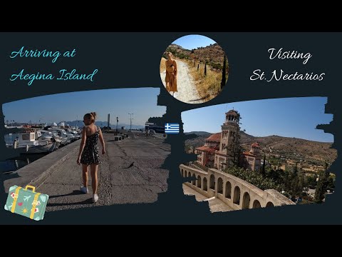 Discovering Aegina Island ⛵ | Exploring the Port & Visiting the Breathtaking St. Nektarios! 🇬🇷✨