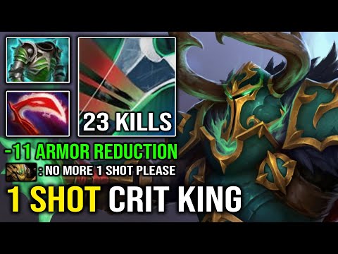 WTF 1 Shot Crit King -11 Armor Reduct Desolator Wraith King with 1 Hit Delete Support Dota 2