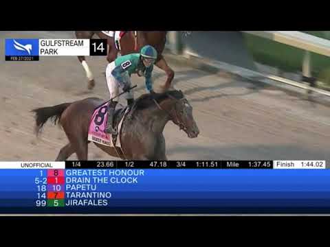 Kentucky Derby 2021 Greatest Honour Wins Fountain of Youth   HD 1080p