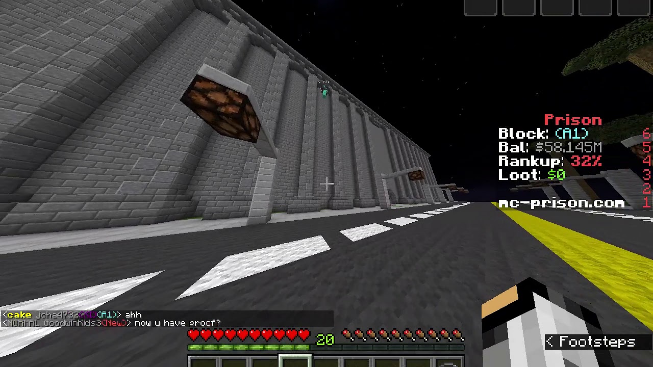 MunchyMC Prison hacker report #1 - Fly hacks, Reach,  Speed & Anti Kb,