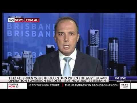 Peter Dutton says there are 79 children in detention of which 72 being sent back to Nauru