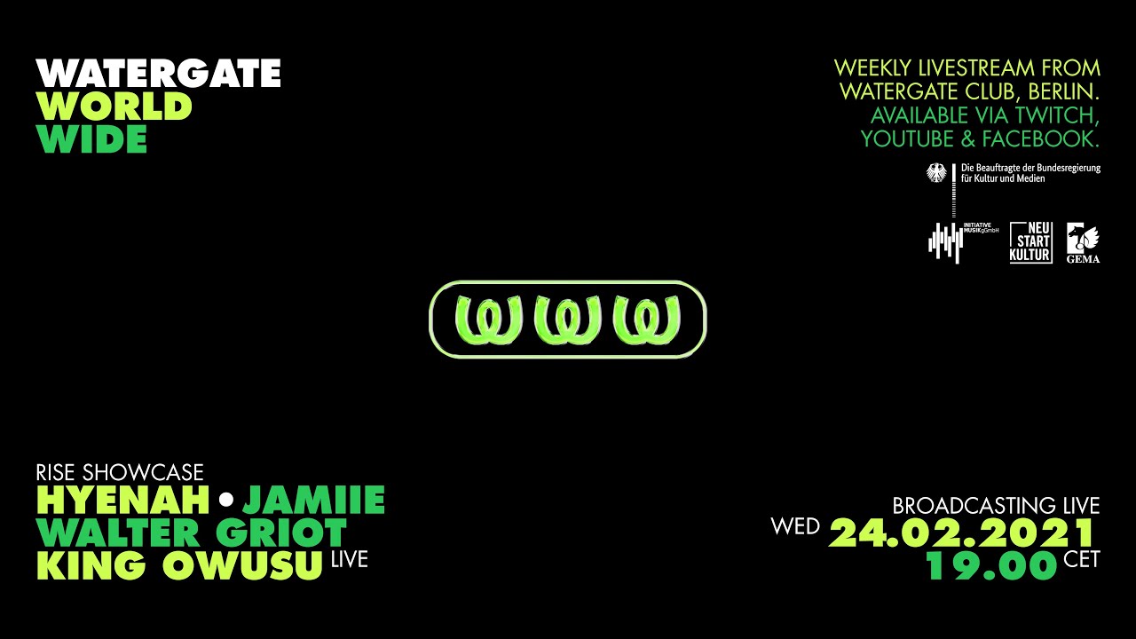 Hyenah, JAMIIE and Walter Griot - Live @ WatergateWorldWide #3 RISE Showcase 2021
