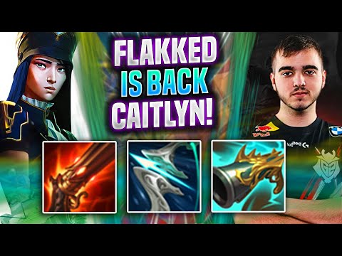 FLAKKED BRINGS BACK CAITLYN! - G2 Flakked Plays Caitlyn ADC vs Ziggs! | Season 2022