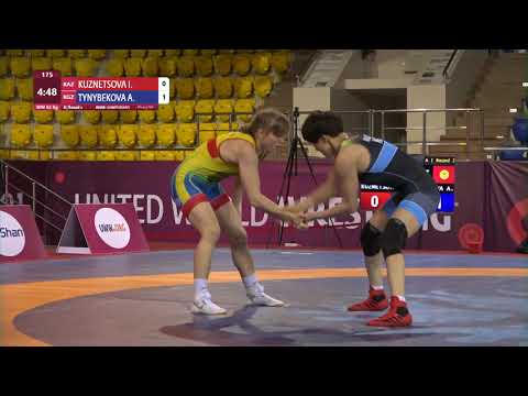 Round 2 WW - 62 kg: I. KUZNETSOVA (KAZ) v. A. TYNYBEKOVA (KGZ)