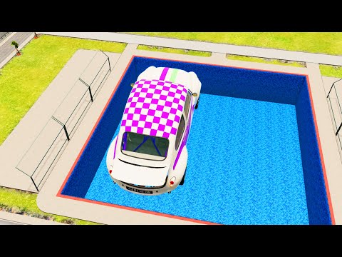 03 High Speed Jumping In Pool - BeamNG.drive