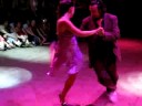  Juana Sepulveda  and  Mariano Frumboli  are  dancing  to  the  tango  "  Gente Amiga  "