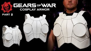 How to Make Gears of War Cosplay Armor - Free Foam Templates - Marcus Fenix Chest - Part 2