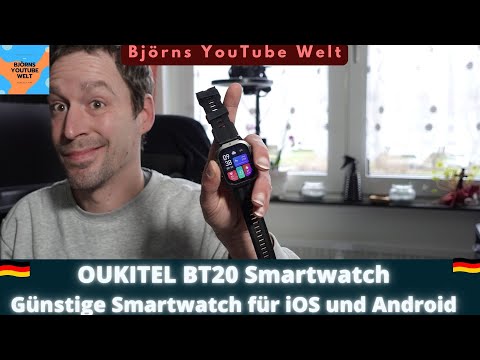 OUKITEL BT20 günstige Smartwatch für Android und iOS - Whatsapp - Instagram - X - WeChat - Zyklus ..