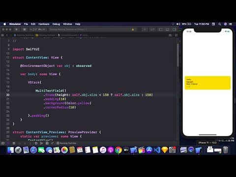 Auto Resizing Multiline TextField In SwiftUI - Auto Resizing TextField In SwiftUI - SwiftUI Tutorial