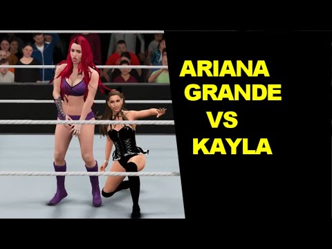 WWE 2K17 Ariana Grande vs Kayla - No Holds Barred
