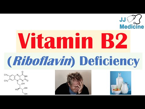Vitamin B2 (Riboflavin)-Mangel | Nahrungsquellen, Ursachen, Symptome, Diagnose und Behandlung