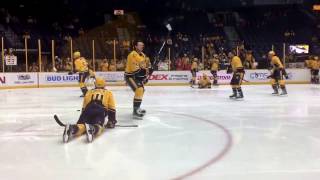 1/24/2017 Nashville Predators warm up entrance
