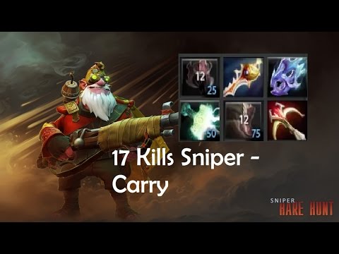 Dota 2 Sniper - Mask Of Madness Build 17 Kills