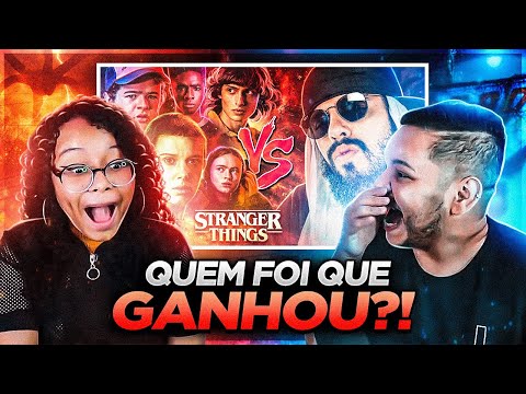 [REACT] Stranger Things (Dubladores) Vs. Mussoumano - Batalha de Rap