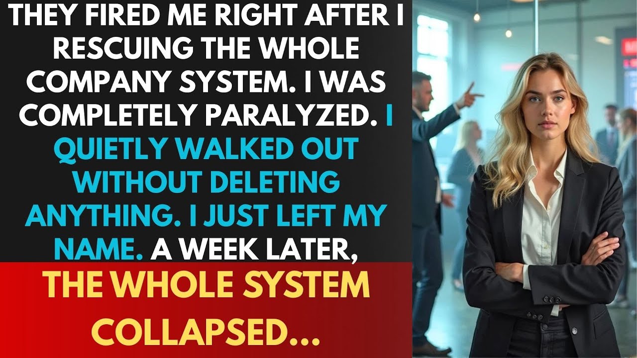 I Got Fired Right After Rescuing The Whole System. They Didn't Know My Name Was Still On The Account