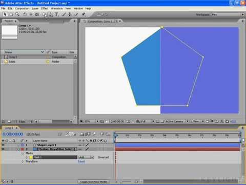 Kurs After Effects II.  43.  Tworzenie ścieżek, a kształty i maski