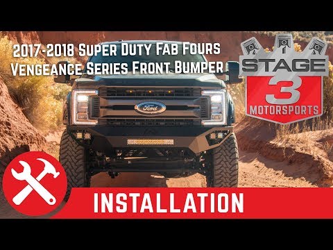 2017-2018 F250 & F350 Fab Fours Vengeance Series Front Bumper Install