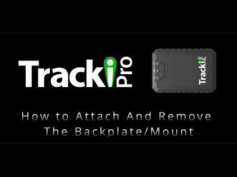 Tracki Pro - How to Attach And Remove The Backplate/Mount