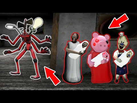 Monster Head vs Granny, Piggy, Ice Scream - funny horror animation parody (p.36)