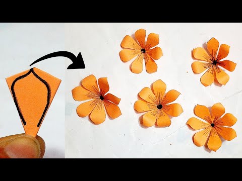 How To Make Paper Flower | Beautiful Paper Flower Making Idea | DIY Paper Flower Craft