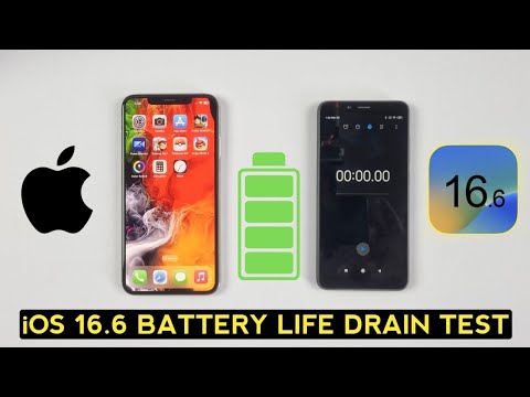 iOS 16.6 - iPhone XS Max Battery Life Drain Test 2023