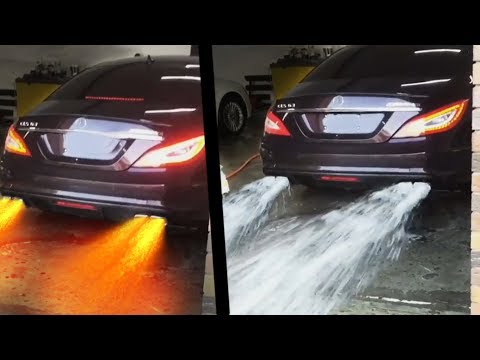 CARS Spitting WATER and FLAMES!! UNBELIEVABLE !