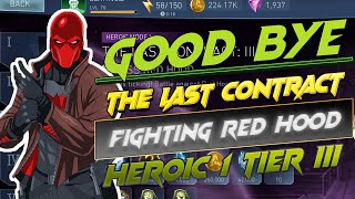 Injustice 2 Mobile | Fighting Boss Red Hood | The Last Contract | (Solo Raids)