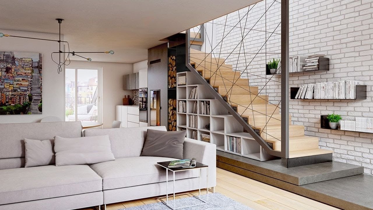 WOW! 100+ INSPIRASI DESAIN TANGGA RUMAH MODERN MINIMALIS | TIPS DEKORASI RUANG DENGAN TANGGA INDOOR
