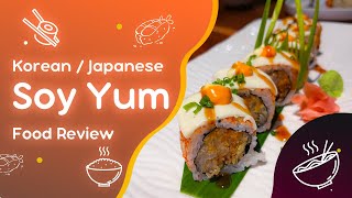 SOY YUM - Korean / Japanese Food | Taro Boba, Ebi Tempura Sushi & more | Bengali voiceover Review