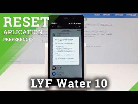 How to Reset App Preferences in LYF Water 10 - Restore App Configuration