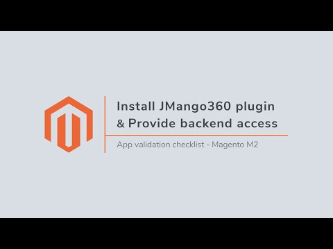 Magento M2 | Install JMango360 plugin & provide backend access