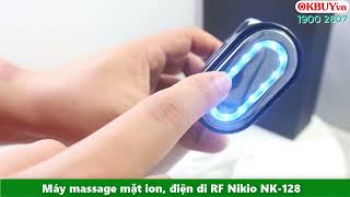 Video Máy massage nâng cơ trẻ hóa da mặt điện di trị liệu RF Nikio NK-128